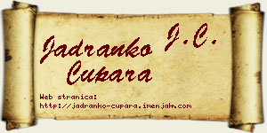 Jadranko Cupara vizit kartica
